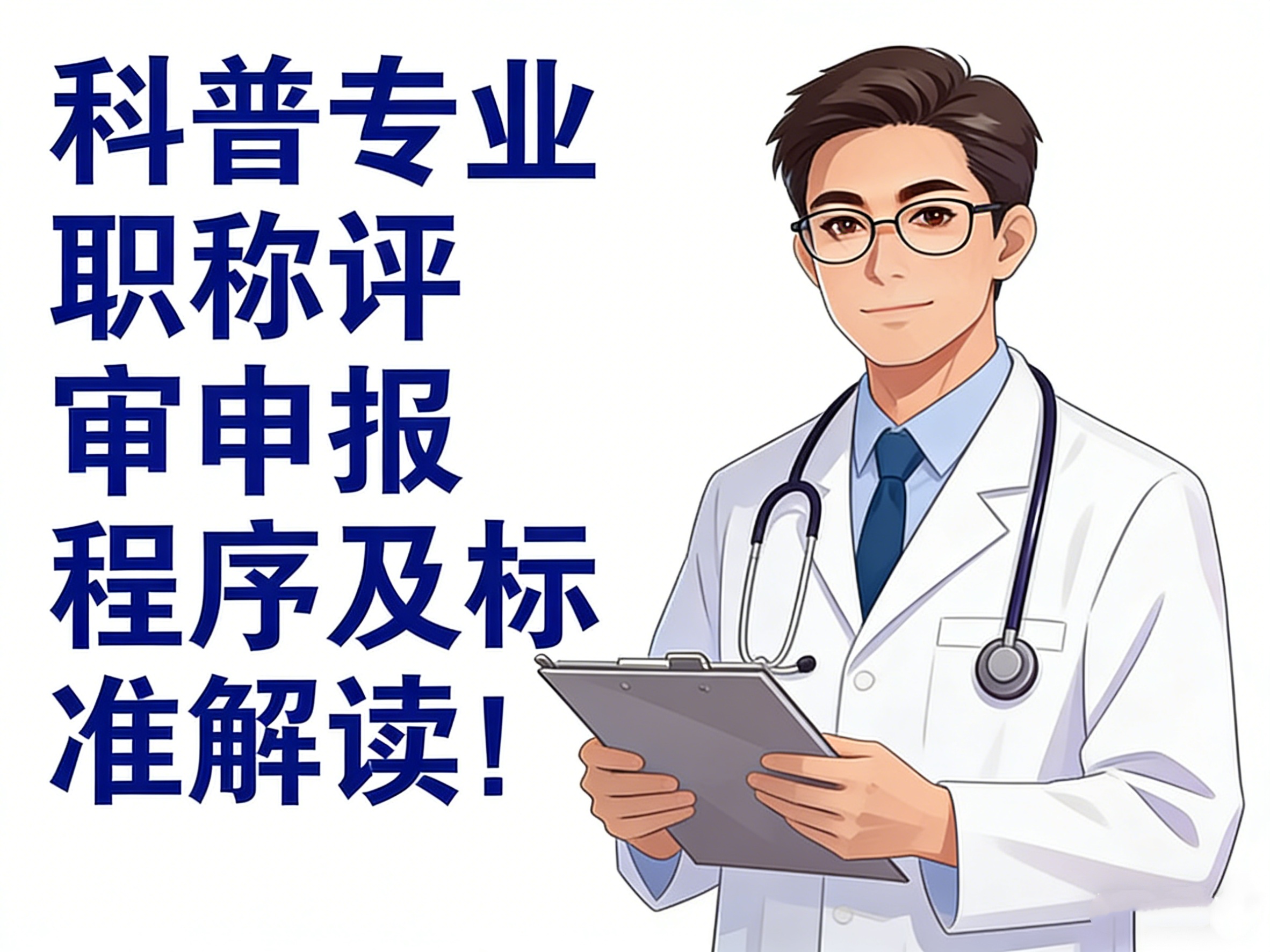 科普专业职称评审申报程序及标准解读!